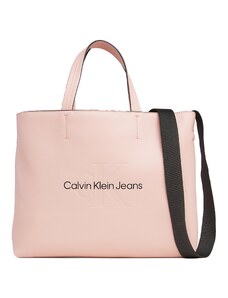 Calvin Klein Jeans Cabas crème / noir