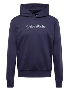 Calvin Klein Sweat-shirt bleu foncé / blanc
