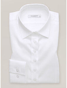 Willsoor Chemise blanche à col classique pour femmes 16170