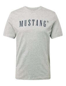MUSTANG T-Shirt 'Austin' bleu marine / gris chiné