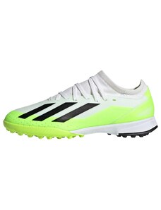 adidas X Crazyfast.3 Turf Boots Football Shoes, FTWR White/Core Black/Lucid Lemon, 30 EU