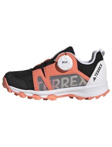 adidas Terrex Agravic BOA Trail Running Shoes Chaussures, Core Black/Crystal White/Impact Orange, 30.5 EU