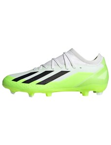 adidas Mixte X Crazyfast.3 Firm Ground Boots Football Shoes, Blanc(FTWR White/Core Black/Lucid Lemon), 47 1/3 EU