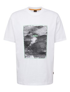 BOSS T-Shirt 'Te_Kalt' vert pastel / noir / blanc