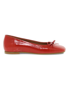 Chaussures plates Poesie Veneziane GUCCI FLAT en peinture rouge