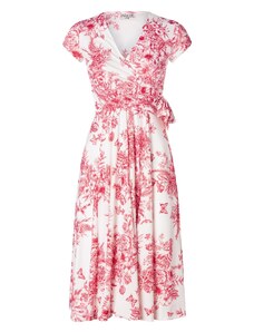 Vintage Chic for Topvintage Robe corolle fleurie Layla en blanc et rouge