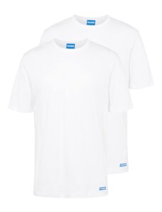 HUGO Blue T-Shirt 'Naolo' bleu / blanc