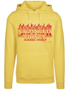 F4NT4STIC Sweat-shirt 'Stranger Things Flames Netflix TV Series' jaune / rouge