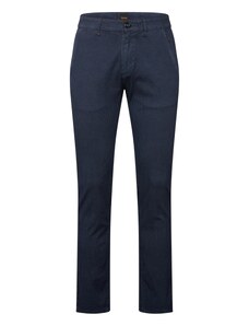 BOSS Pantalon chino bleu foncé / noir