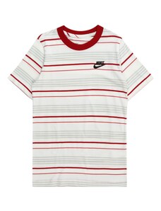 Nike Sportswear T-Shirt 'CLUB' vert pastel / rouge cerise / noir / blanc
