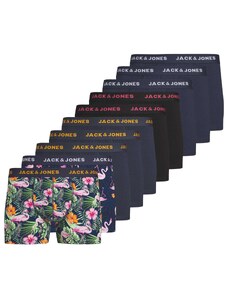 JACK & JONES Boxers 'FLAMINGO' marine / bleu marine / rose / noir