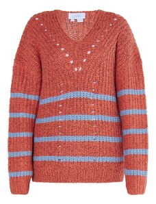 usha BLUE LABEL Pull-over bleu clair / rouge rouille