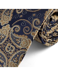 Tailor Toki Cravate bleue à motif cachemire