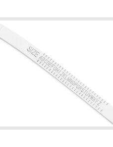 Trendhim Baguier blanc réglable pour tailles de bagues au format anglais (UK)