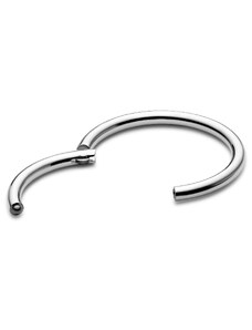 Lucleon Piercing anneau en acier chirurgical argenté 9 mm