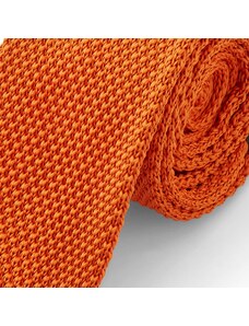 Tailor Toki Cravate orange tricotée