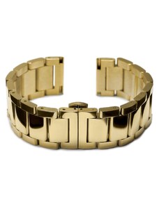 Trendhim Bracelet de montre en acier inoxydable doré de 24 mm - Fixation rapide