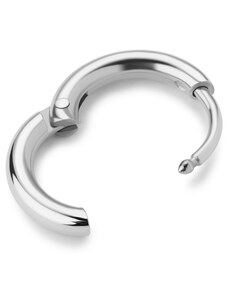 Lucleon Huggie | Boucle d'oreille anneau fine en argent sterling 8 mm