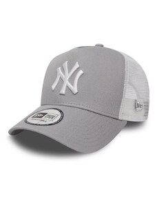 New Era New York Yankees Clean Grey A-Frame Trucker Cap 11588490