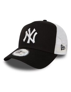 New Era New York Yankees Clean Black A-Frame Trucker Cap 11588491
