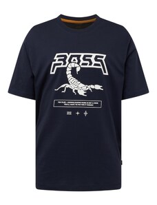 BOSS T-Shirt 'Scorpion' bleu foncé / blanc