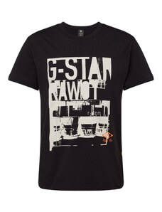 G-Star RAW T-Shirt 'Underground' beige / orange / noir
