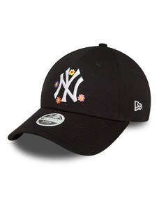 New Era New York Yankees Womens Flower Black 9FORTY Adjustable Cap 60435014