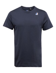 K-Way T-Shirt 'LE VRAI EDOUARD' bleu foncé / marron / blanc