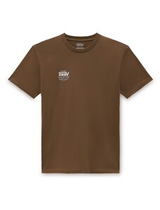 VANS T-Shirt marron / gris / blanc