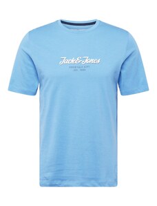 JACK & JONES T-Shirt 'HENRY' bleu / bleu clair / blanc