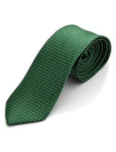Trendhim Set de cravate et pochette de costume vert à pois