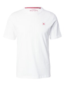 SCOTCH & SODA T-Shirt 'Essential' rouge vif / blanc / blanc cassé