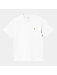 Carhartt WIP W' S/S Chase T-Shirt White/Gold I033045_00R_XX