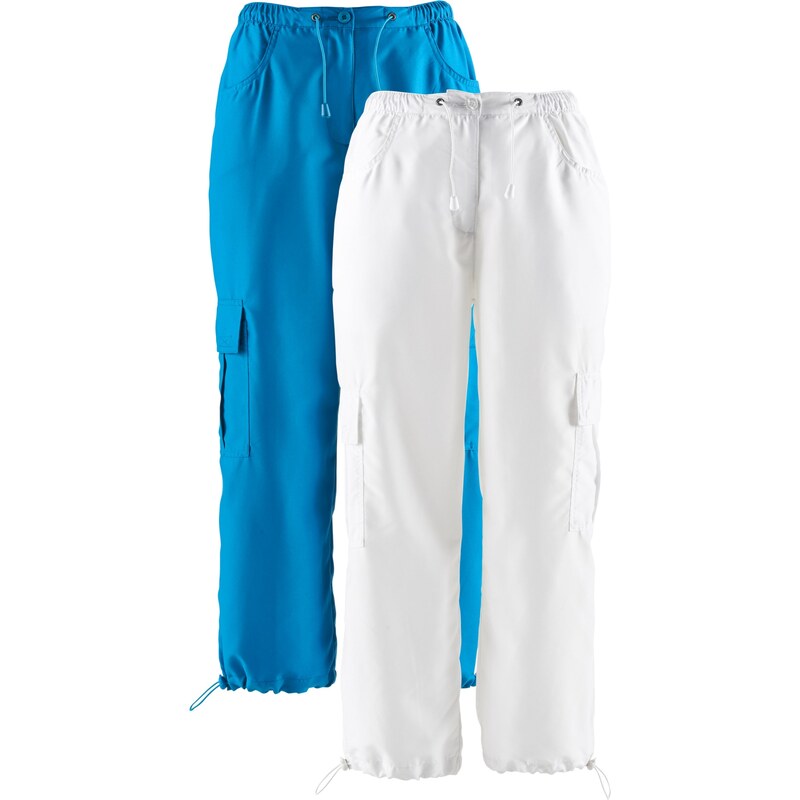bpc bonprix collection Bonprix - Lot de 2 pantalons 7/8 bleu pour femme