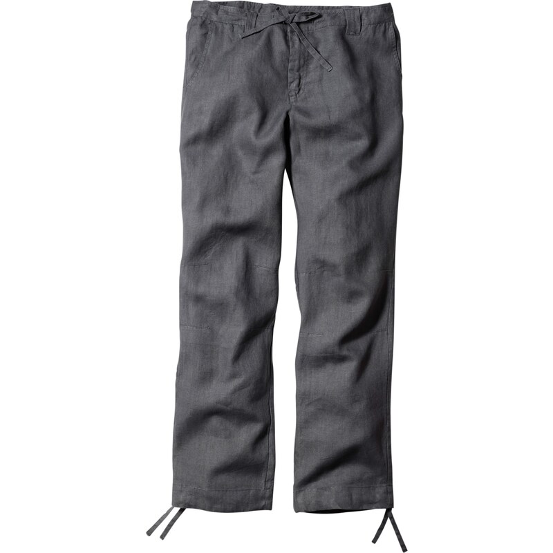 bpc bonprix collection Bonprix - Pantalon en lin regular fit gris pour homme