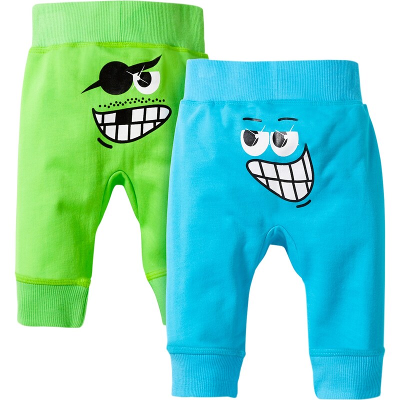 bpc bonprix collection Bonprix - Lot de 2 pantalons sweat vert pour enfant