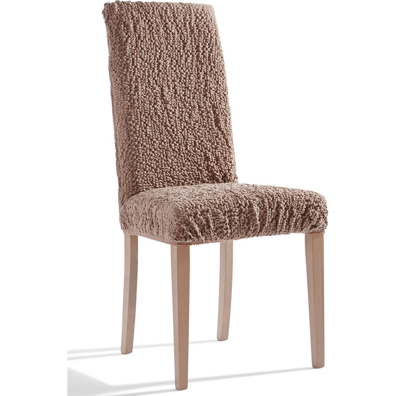 bpc living Bonprix - Housse de chaise effet froissé beige pour maison