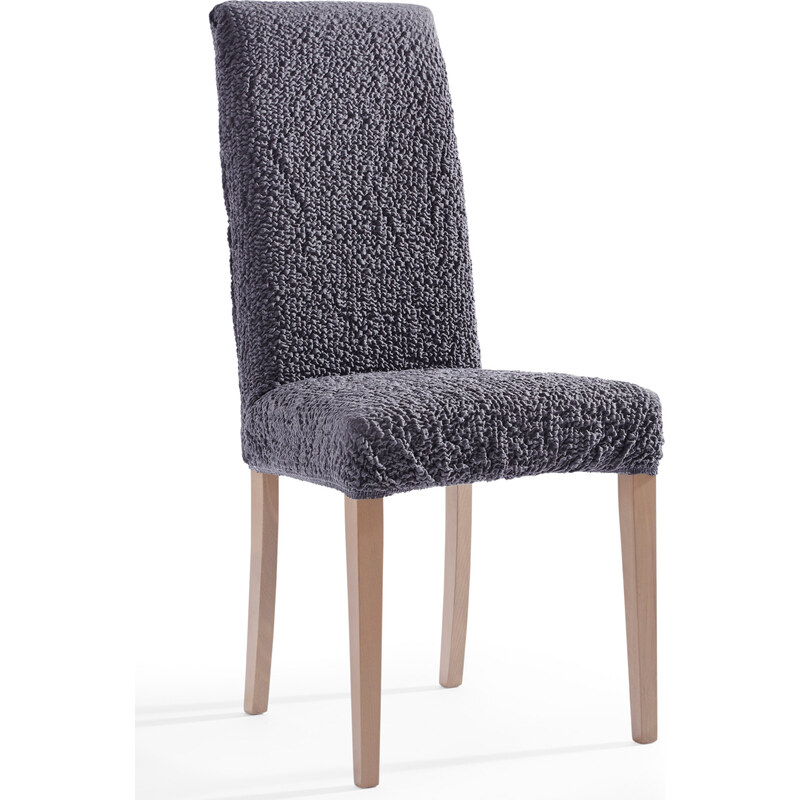 bpc living Bonprix - Housse de chaise effet froissé gris pour maison