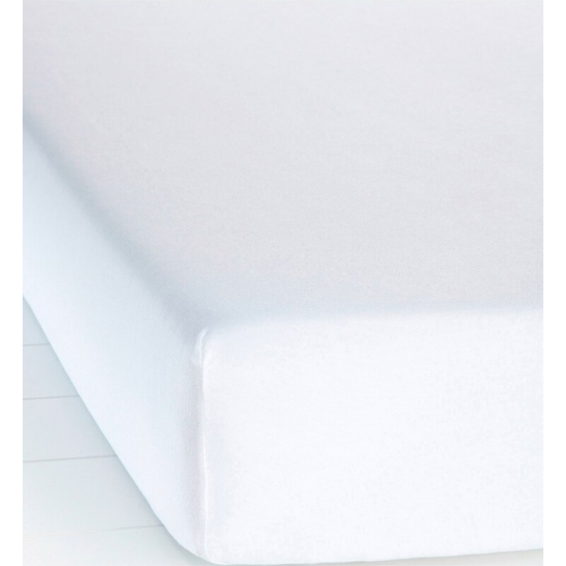 bpc living Bonprix - Drap-housse Jersey Microfibre blanc pour maison