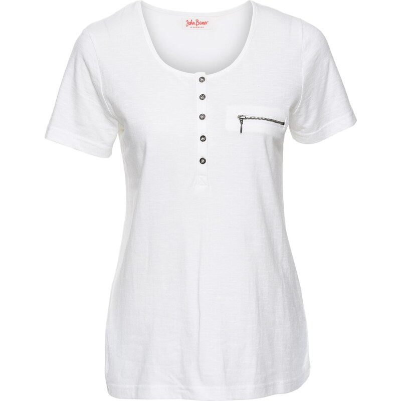 John Baner JEANSWEAR T-shirt manches courtes blanc femme - bonprix