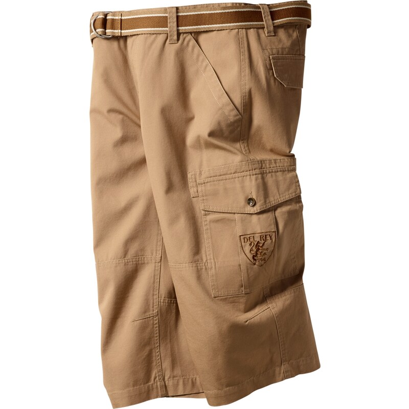 bpc bonprix collection Bonprix - Pantalon 3/4 avec ceinture Loose Fit beige pour homme