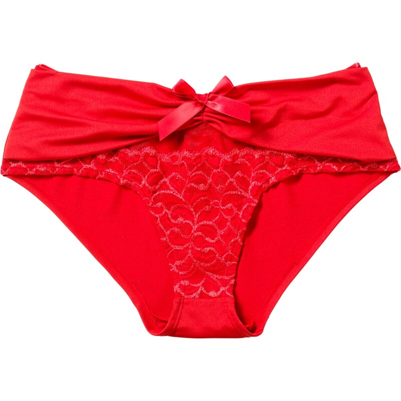 BODYFLIRT Bonprix - Culotte avec nœud rouge pour femme