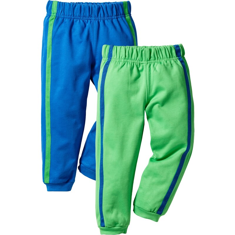 bpc bonprix collection Lot de 2 pantalons matière sweat bleu enfant - bonprix
