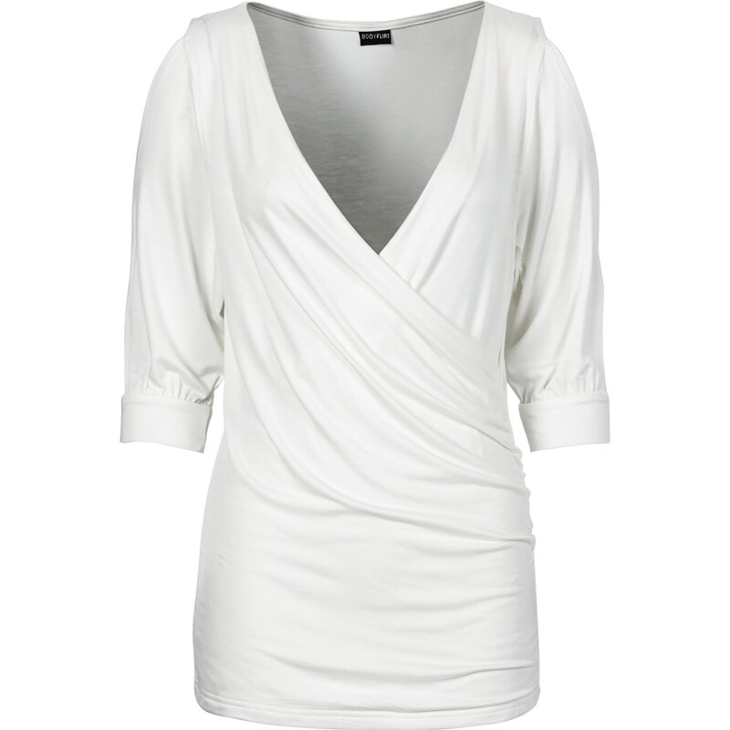 BODYFLIRT Bonprix - T-shirt blanc pour femme
