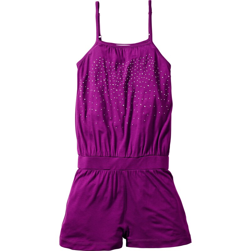 bpc bonprix collection Bonprix - robe d'été Combishort avec rivets violet sans manches pour enfant