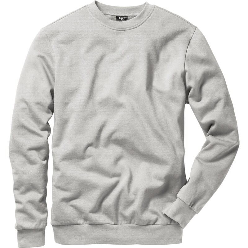 bpc bonprix collection Sweatshirt regular fit gris manches longues homme - bonprix