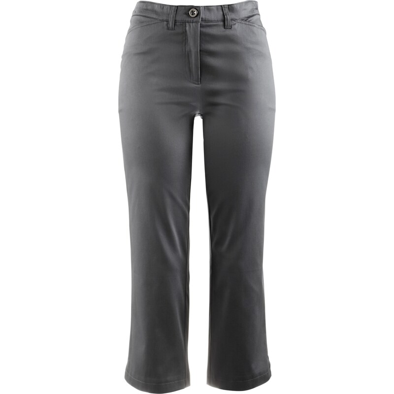 bpc selection Bonprix - Pantalon extensible 7/8 gris pour femme
