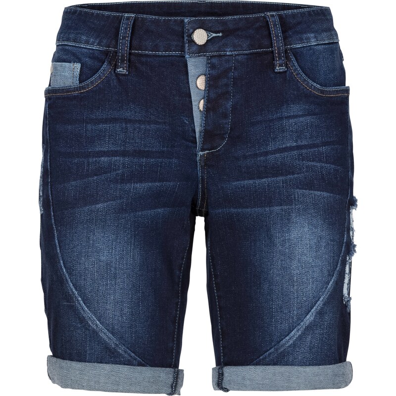 RAINBOW Bonprix - Short en jean bleu pour femme