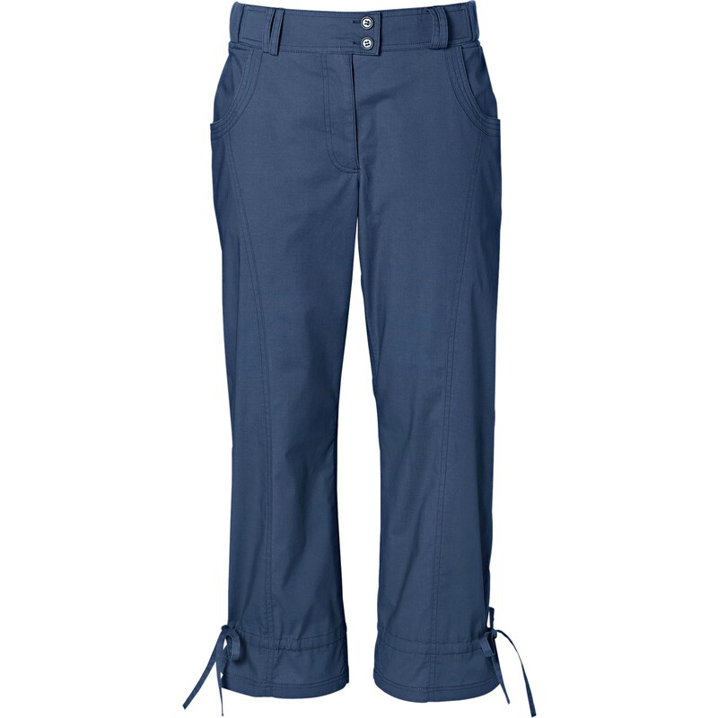 bpc bonprix collection Bonprix - Pantalon extensible 7/8 bleu pour femme