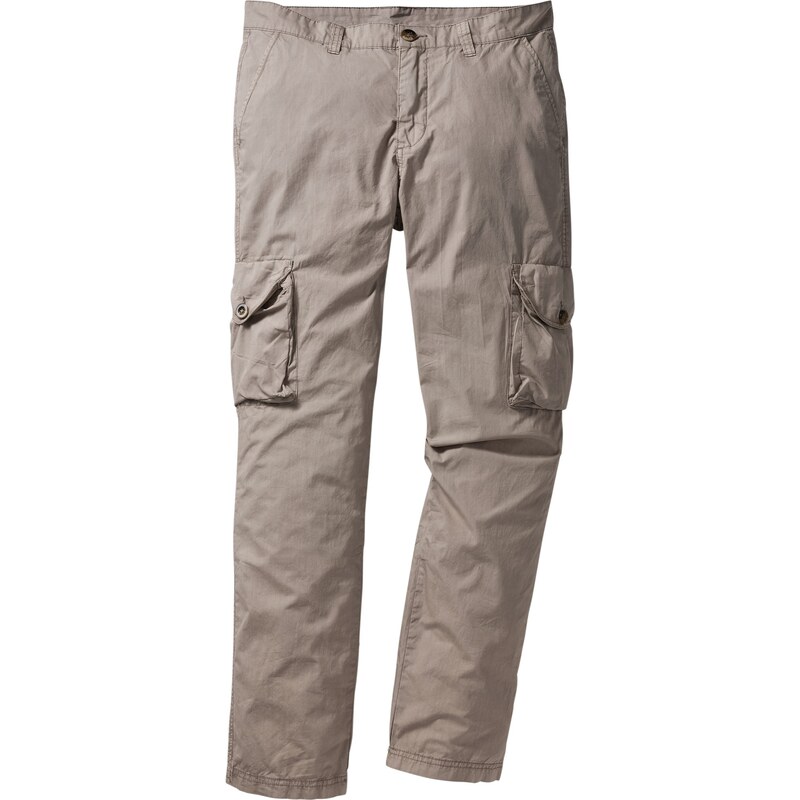 bpc bonprix collection Bonprix - Pantalon cargo léger Regular Fit Straight gris pour homme